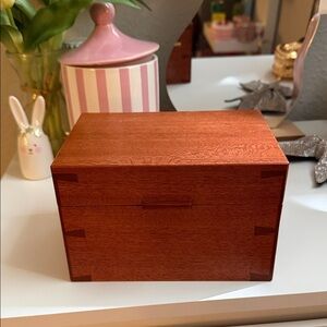 Classic Wooden Jewelry Box in Brown